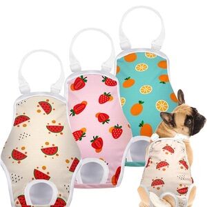 Small Pet Harness with Fruit Patterns